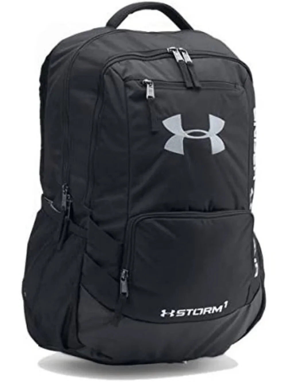 Under Armour Storm 1 Team Hustle All Sport Backpack Black Silver Rucksack